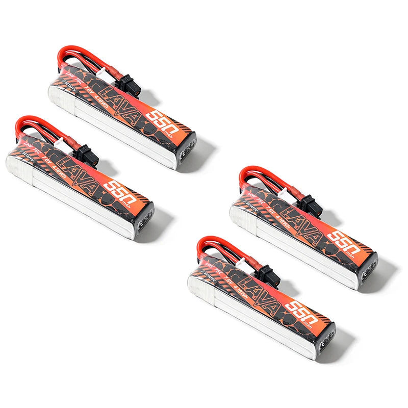 BETAFPV LAVA 2S/3S/4S 550mAh 75C Battery XT30 (2PCS) for Pavo20 Pro Pavo Pico Meteor85 HD