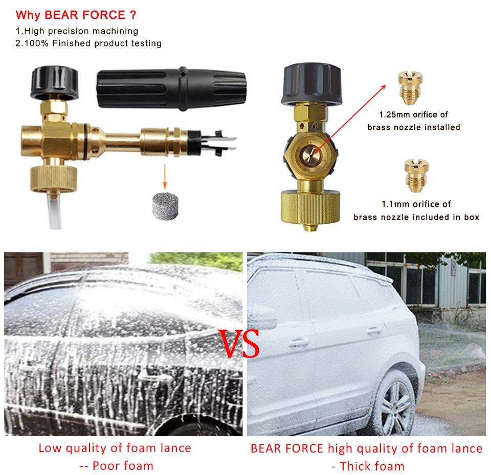 Foam Generator Foam Cannon Foam Nozzle Car Foam Wash for Karcher K2 K3 K4 K5 K6 K7 Tornado Gun High Pressure Washer Car Washer