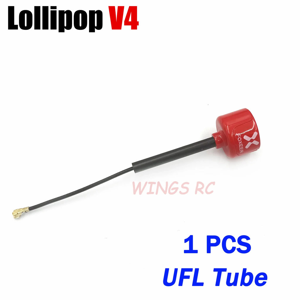Foxeer Antenna Lollipop 4 V4 FPV Antenna 5.8G 2.6Dbi Stubby RHCP SMA RPSMA UFL Straight/Angle MMCX 7.2g For FPV RC Racing Drone