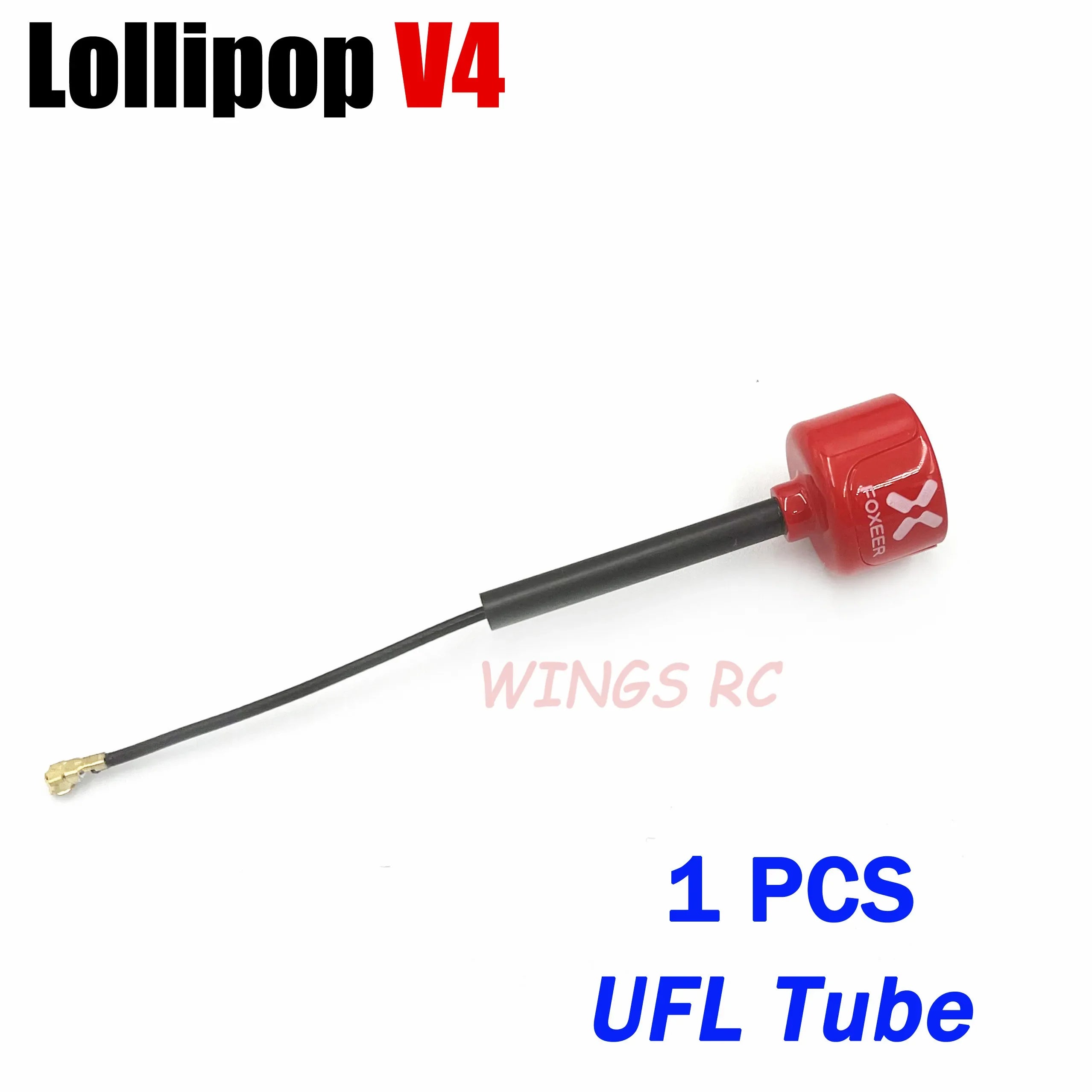 Foxeer Antenna Lollipop 4 V4 FPV Antenna 5.8G 2.6Dbi Stubby RHCP SMA RPSMA UFL Straight/Angle MMCX 7.2g For FPV RC Racing Drone