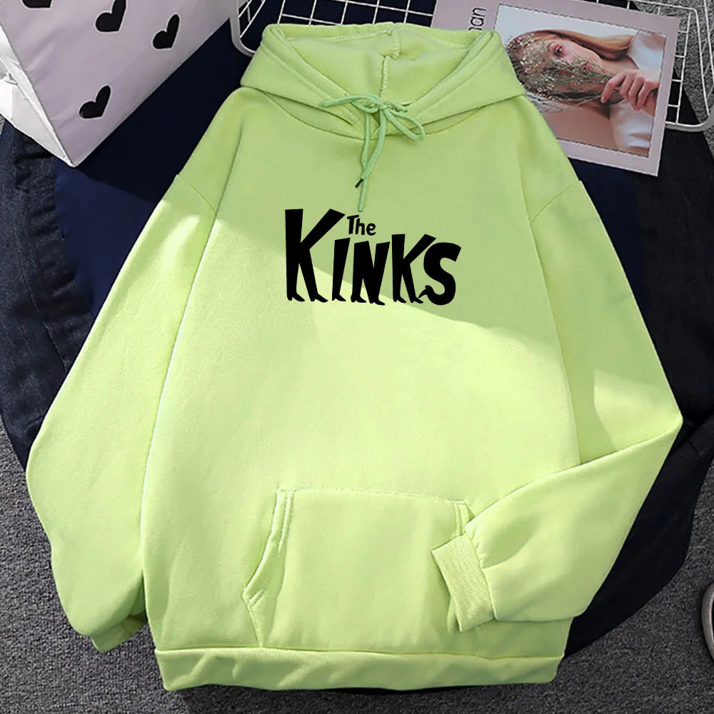 Hoodies The Kinks Band Graphic Sweatshirts Hip Hop Sudaderas Hombre Streetwear Casual Long Sleeve Unisex Pullovers Men Clothes