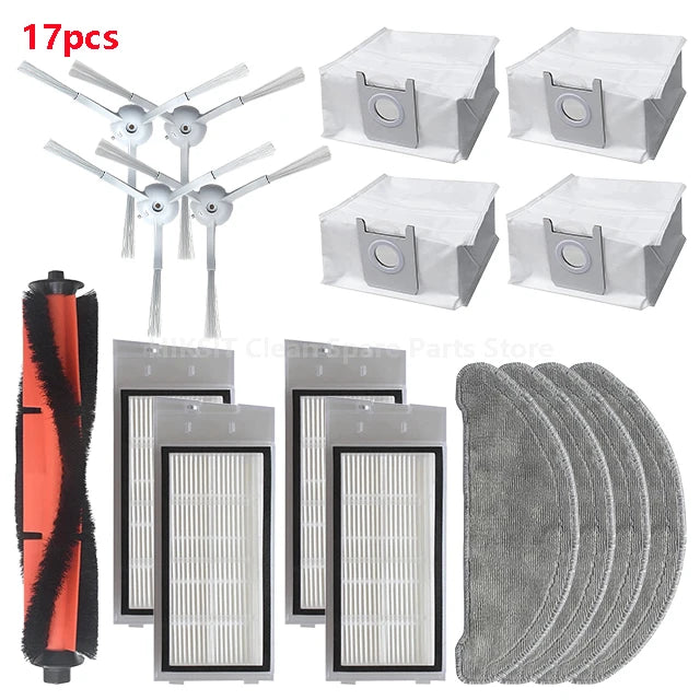 Main / Side Brush Hepa Filter Mop Cloth Dust Bag Accessories For XiaoMi Roidmi Eve Plus SDJ01RM Robot Vacuum Cleaner Spare Parts