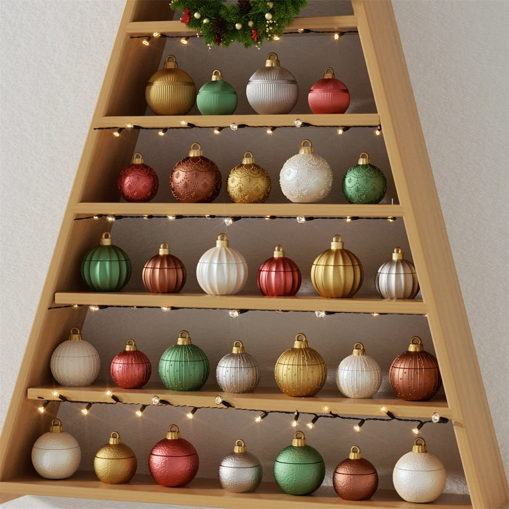 Twinkle Bauble Candle Jar Concrete Jesmonite Silicone Mold 4 oz Candle Refill Mold Christmas Home Decoration
