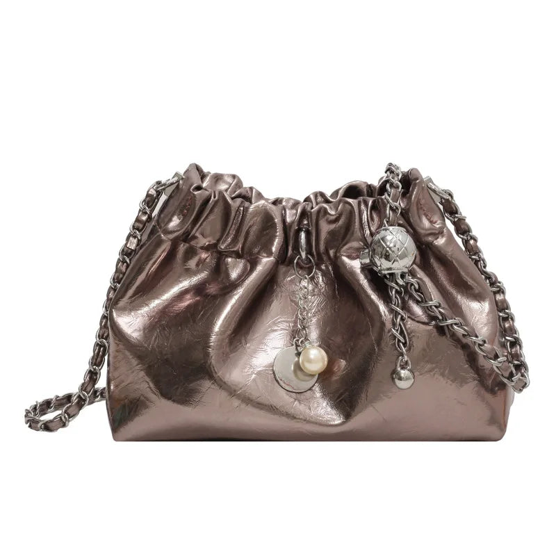 Women 2025 Y2K Millennium Bag  New High Sense Shoulder Bags Summer Chain Bag Fashion Bucket Bag Messenger Bags Purses Handbags