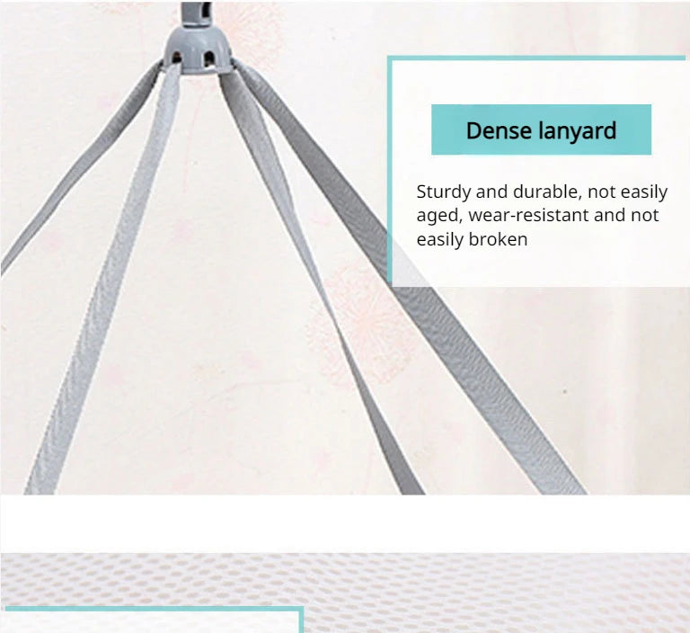 Foldable double-layer clothesline socks sweater socks artifact clothesline flat mesh bag clothesline drying net 1PC