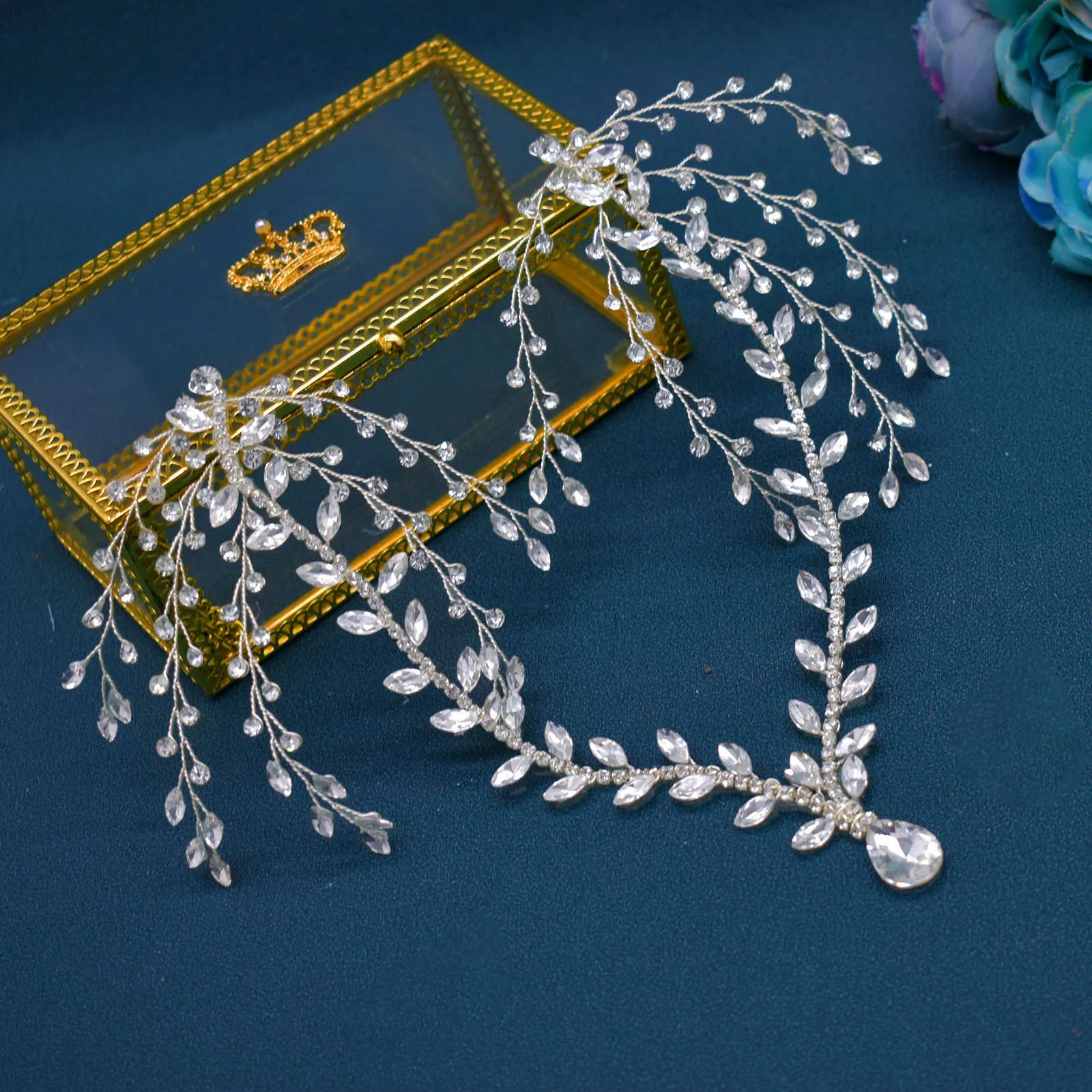 DZ215 Bling Indian Pendant Forehead Chain Jewelry Tiara Headpiece Bridal Headdress Crystal Wedding Headwear Accessories Gift