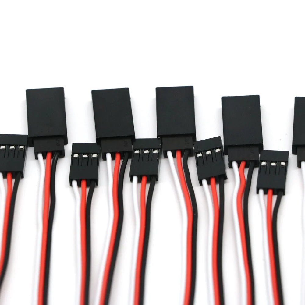 10pcs/lot 10cm 15CM 30CM 50CM 100CM RC Servo Extension Cord Cable Wire 150mm Lead JR Wholesale