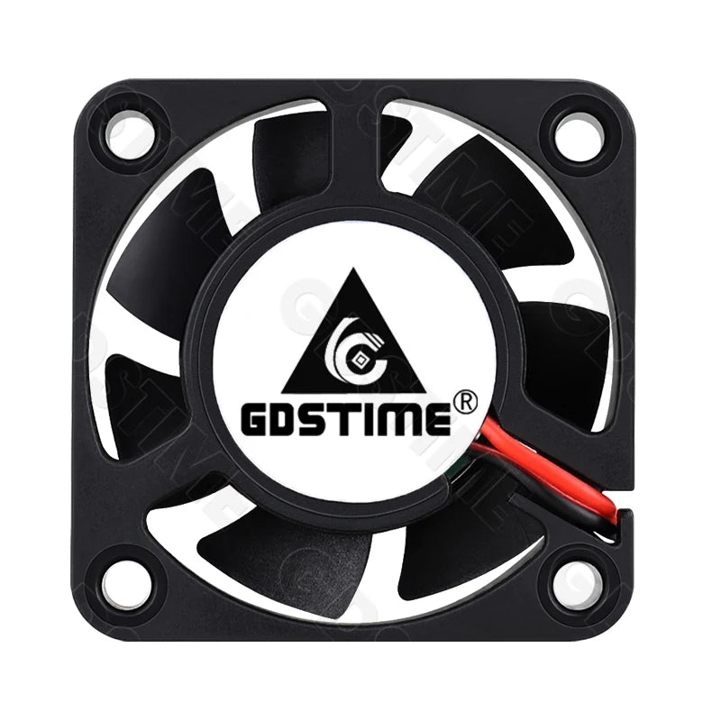 2Pcs Gdstime DC 24V 12V 5V 40mm x 40mm x 10mm 2-Pin Ball Bearing Computer PC Case Cooling Fan 4010