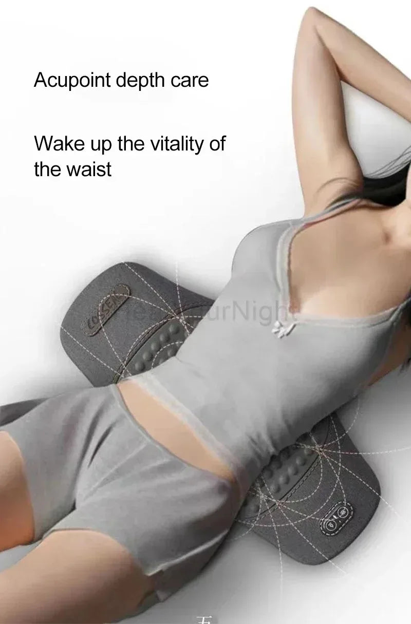 Waist Pillow Sleeping Back Protection Pad Electric Massage Lying Flat Waist Relief Waist Support Heating Vibrating Back Massager