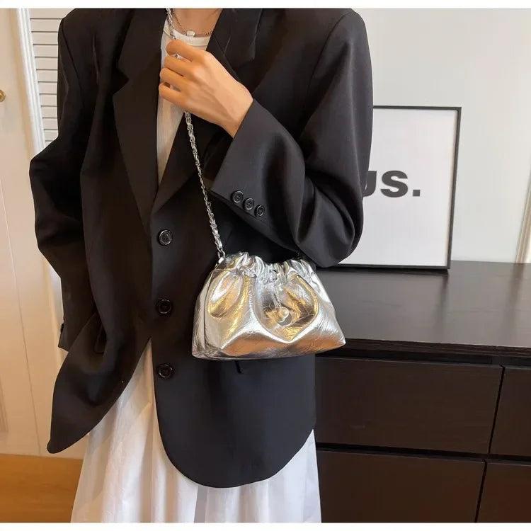 Women 2025 Y2K Millennium Bag  New High Sense Shoulder Bags Summer Chain Bag Fashion Bucket Bag Messenger Bags Purses Handbags
