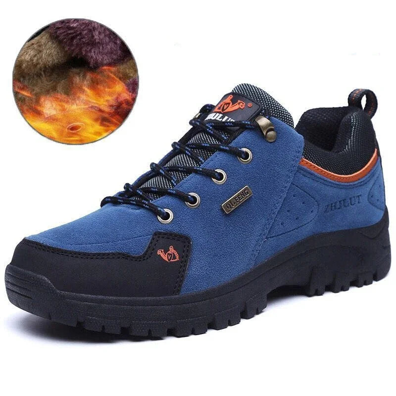 Men Leather Casual Shoes Winter Warm Fur Non Slip Sneakers Women Suede Walk Footwear Jeans Boy Lace Up Spring Cowboy Shoe Summer