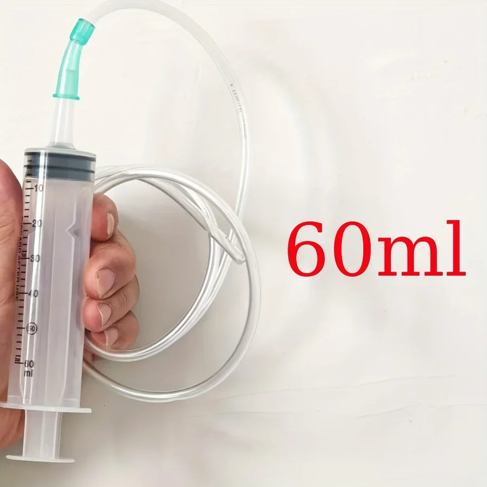 Multi-Functional Durable Large Capacity Plastic Syringes With 1M Hose 20ml-550ml 100ml For Pet Feeding Oil Pump Measurement Tool