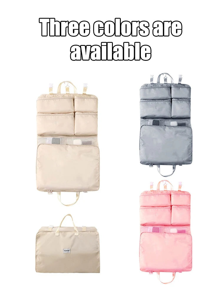 6-in-1 Folding Travel Storage Bag, Portable Luggage Organizer, Multifunctional Clothing Sorting Bag, Travel Bag