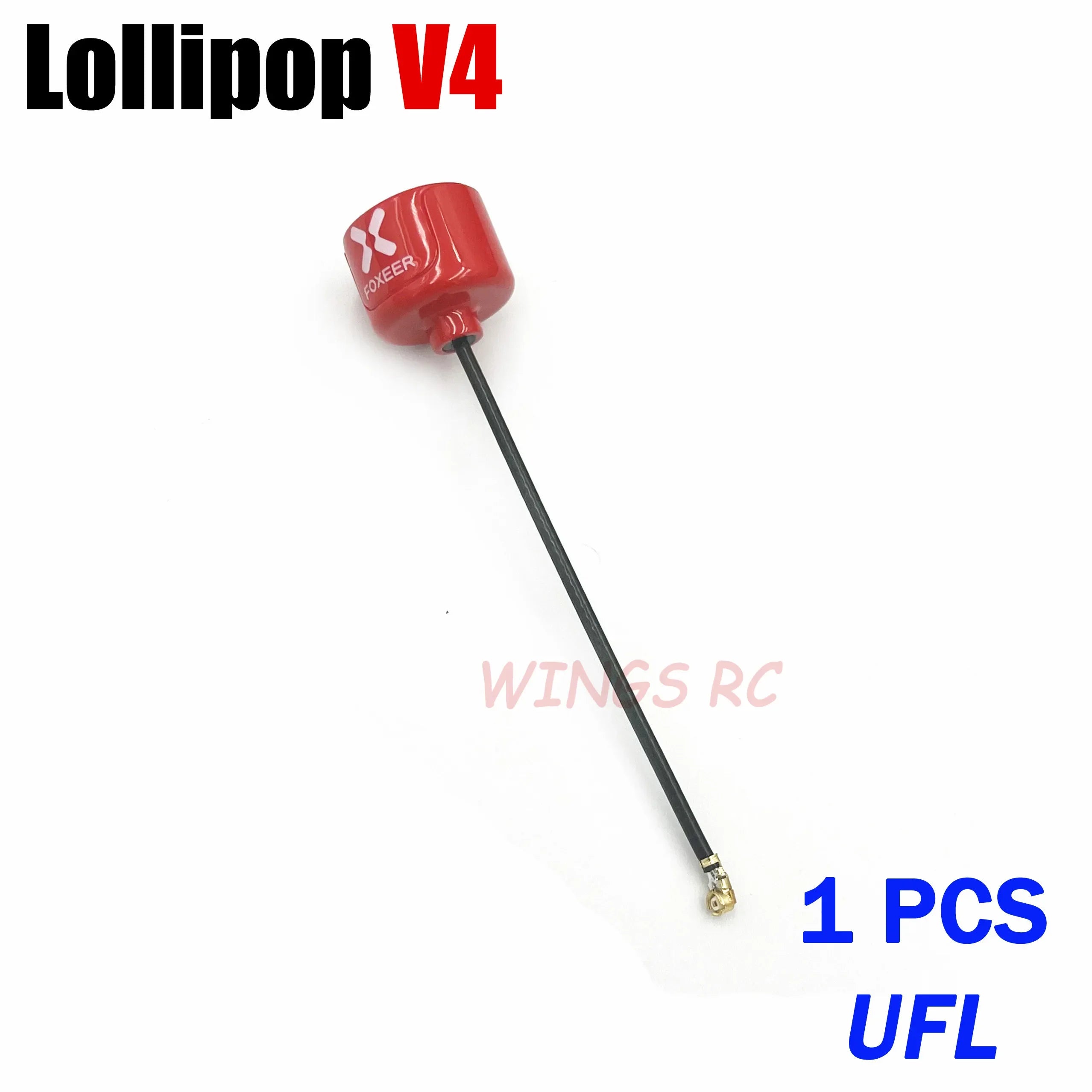 Foxeer Antenna Lollipop 4 V4 FPV Antenna 5.8G 2.6Dbi Stubby RHCP SMA RPSMA UFL Straight/Angle MMCX 7.2g For FPV RC Racing Drone