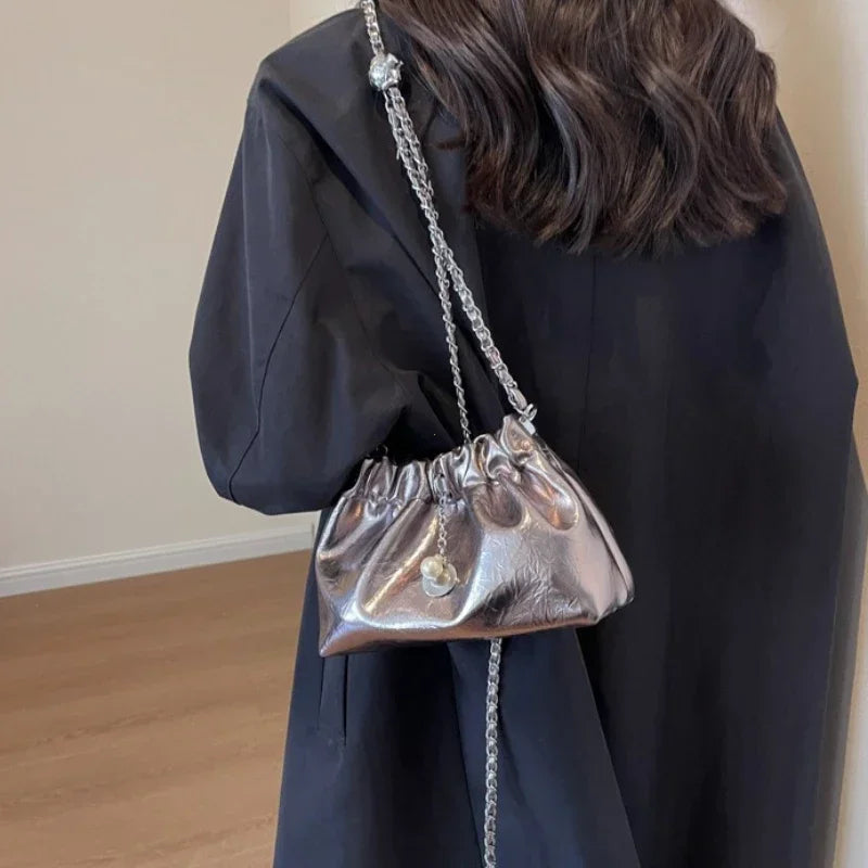 Women 2025 Y2K Millennium Bag  New High Sense Shoulder Bags Summer Chain Bag Fashion Bucket Bag Messenger Bags Purses Handbags