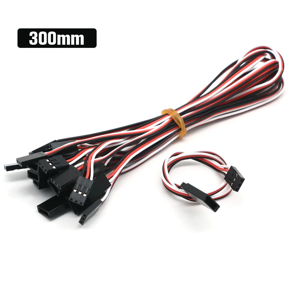 10pcs/lot 10cm 15CM 30CM 50CM 100CM RC Servo Extension Cord Cable Wire 150mm Lead JR Wholesale