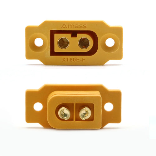 1 / 2 / 5pc Amass XT60E-F Female Plug Large Current Gold/Brass Ni Plated Connector Power Battery Connecting Adapter for RC Model