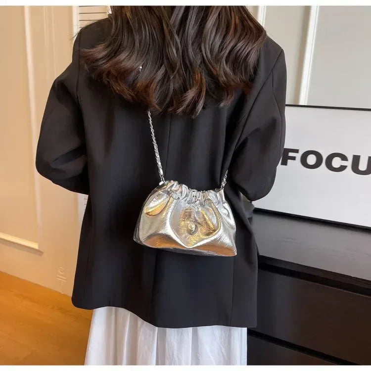 Women 2025 Y2K Millennium Bag  New High Sense Shoulder Bags Summer Chain Bag Fashion Bucket Bag Messenger Bags Purses Handbags