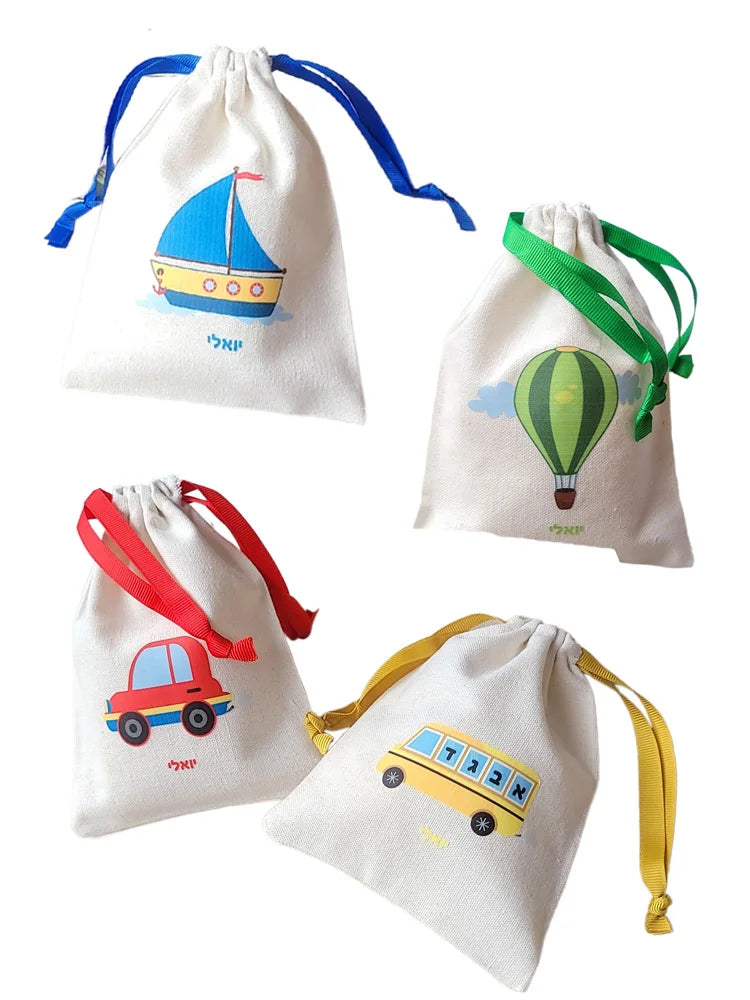 Small White Cotton Gift Bags Custom Party Muslin Linen Drawstring Bag Perfume Jewelry Logo Pouch