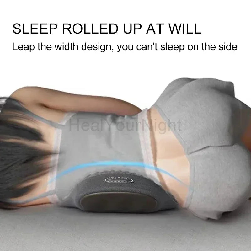 Waist Pillow Sleeping Back Protection Pad Electric Massage Lying Flat Waist Relief Waist Support Heating Vibrating Back Massager