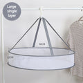 Foldable double-layer clothesline socks sweater socks artifact clothesline flat mesh bag clothesline drying net 1PC