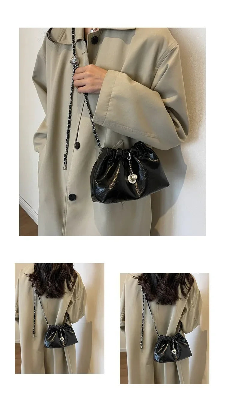 Women 2025 Y2K Millennium Bag  New High Sense Shoulder Bags Summer Chain Bag Fashion Bucket Bag Messenger Bags Purses Handbags