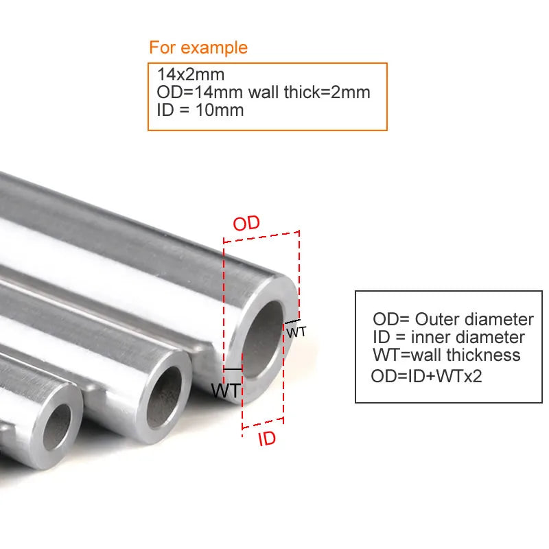 304 stainless steel tube precision pipe Outer diameter 30mm inner 28mm 27mm 26mm tolerance 0.05mm  polished inside and outside