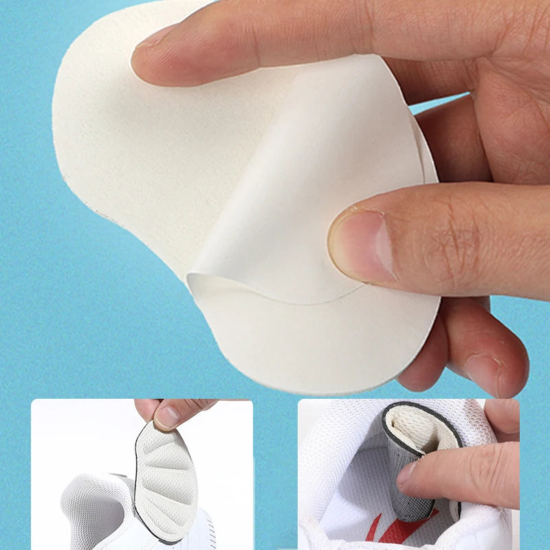 4pcs Heel Insoles Patch Anti-Pain Cushion Pads Thickened Heels Stickers Foot Care Protector Sneaker Shoes Adhesive Back Sticker