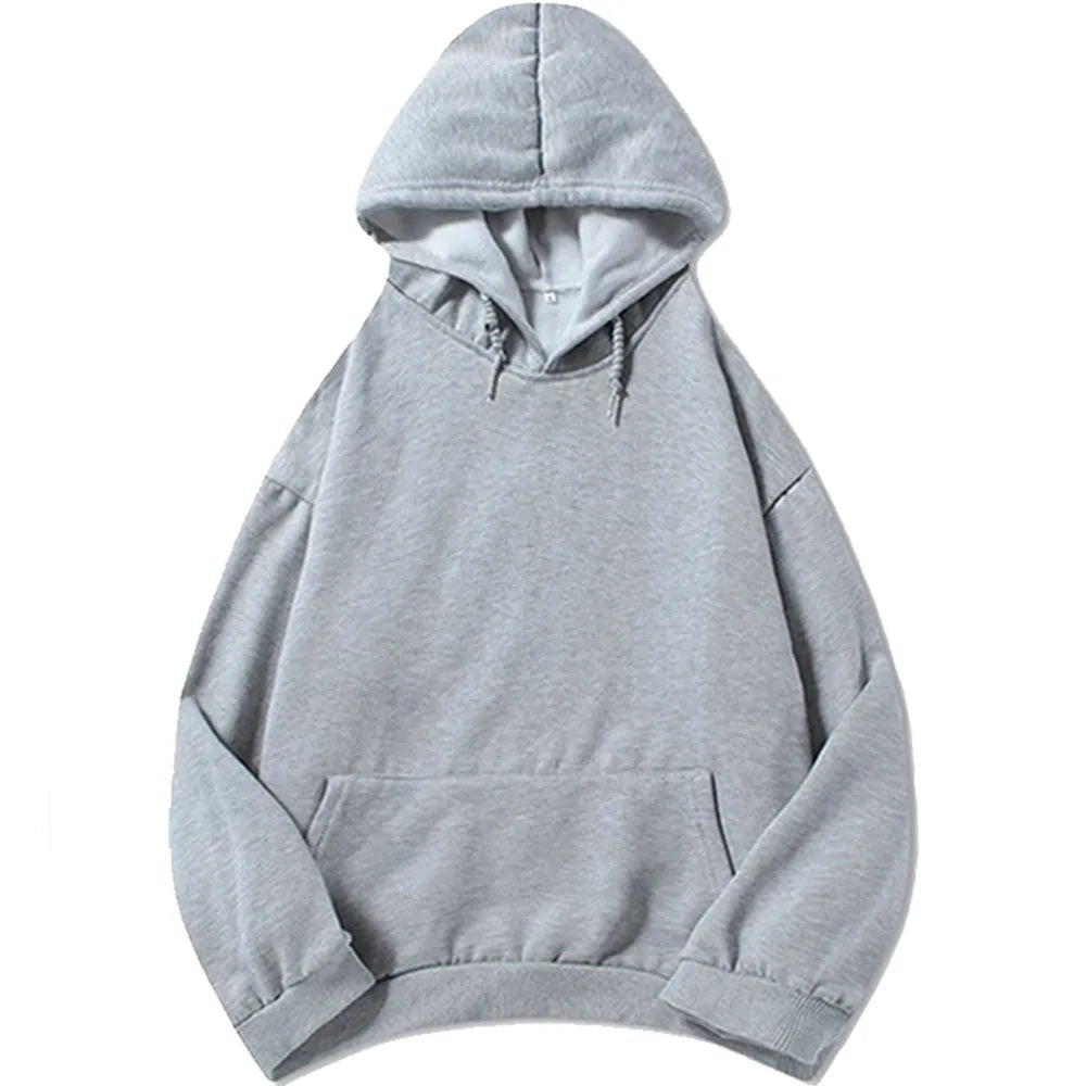 Hoodies Long Sleeve Fashion Hooded Sweatshirts Casual Autumn Fleece Male Sudaderas Streetwear Men Top