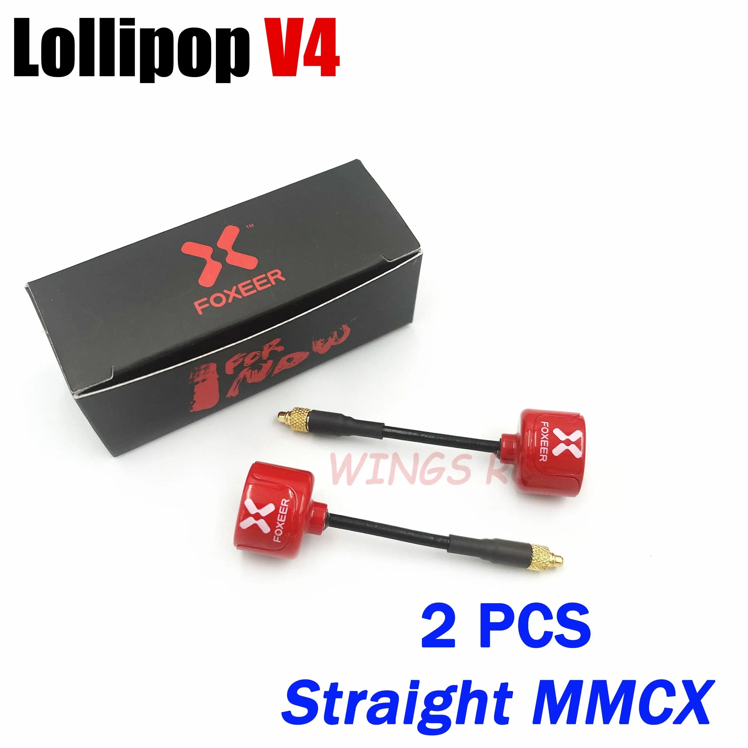 Foxeer Antenna Lollipop 4 V4 FPV Antenna 5.8G 2.6Dbi Stubby RHCP SMA RPSMA UFL Straight/Angle MMCX 7.2g For FPV RC Racing Drone