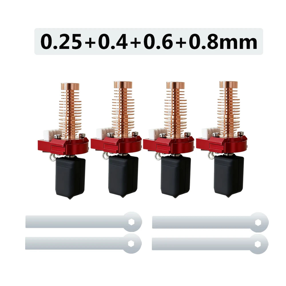For Flashforge Adventurer 5m Nozzle Hardened Steel 0.25 0.4 0.6 0.8 More Wear Resistance Upgrade Ad5m Hotend Heat Up Faster
