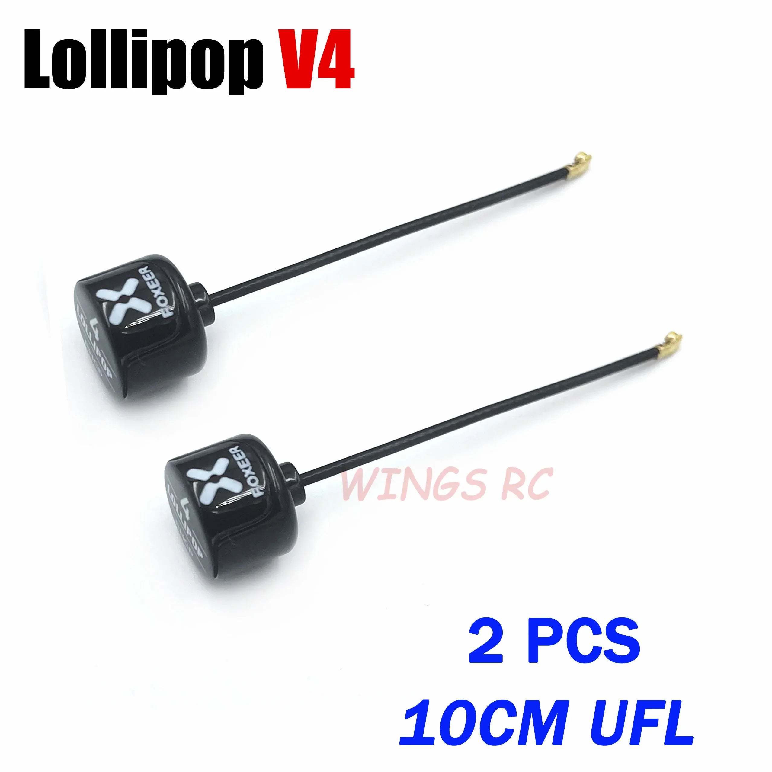 Foxeer Antenna Lollipop 4 V4 FPV Antenna 5.8G 2.6Dbi Stubby RHCP SMA RPSMA UFL Straight/Angle MMCX 7.2g For FPV RC Racing Drone