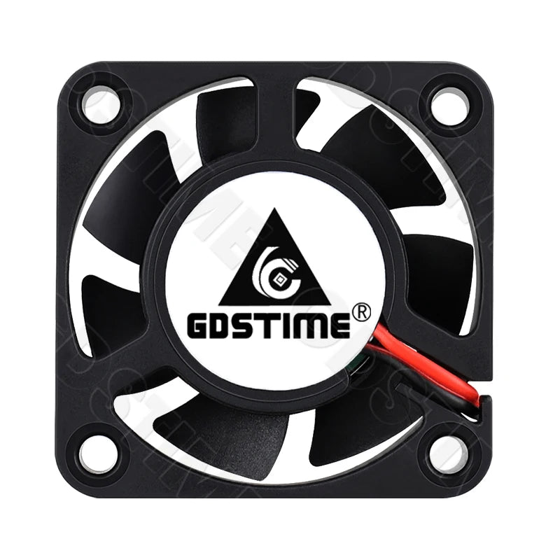 2Pcs Gdstime DC 24V 12V 5V 40mm x 40mm x 10mm 2-Pin Ball Bearing Computer PC Case Cooling Fan 4010