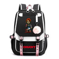 Horror Movie Child's Play Chucky Backpack Teenager School USB Charging Bags Men Women School Bag Travel Mochila