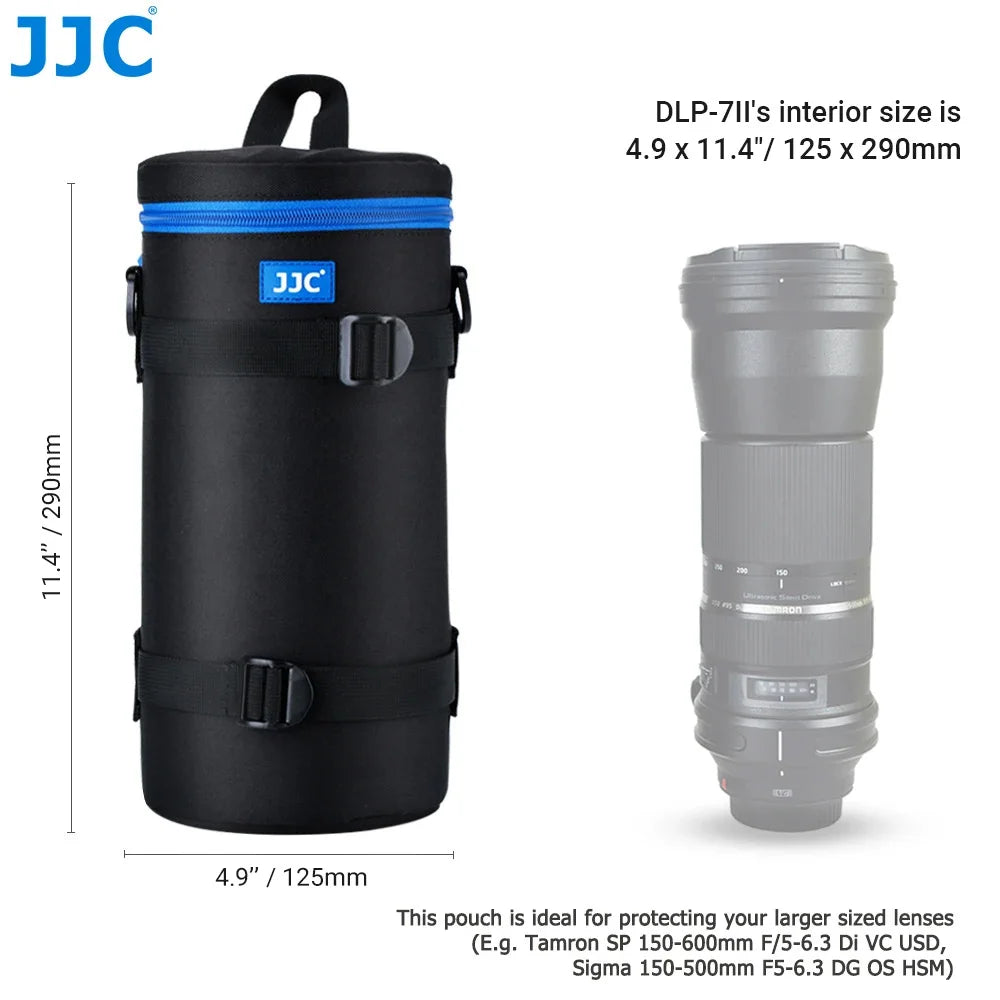 JJC Luxury Camera Lens Bag Pouch Case for Canon Lens Nikon Sony Olympus Fuji DSLR Photography Accessories Shoulder Bag Backpack