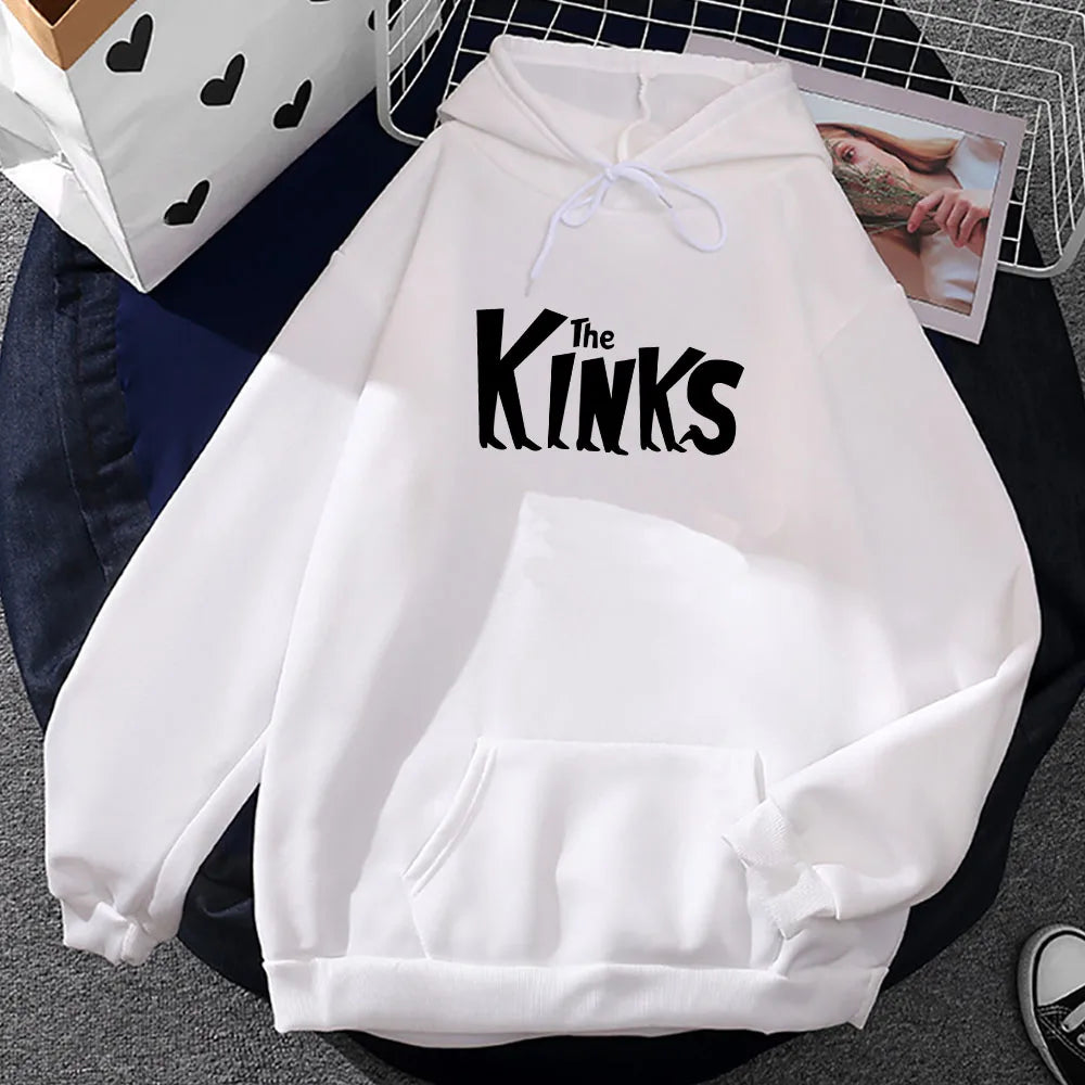 Hoodies The Kinks Band Graphic Sweatshirts Hip Hop Sudaderas Hombre Streetwear Casual Long Sleeve Unisex Pullovers Men Clothes