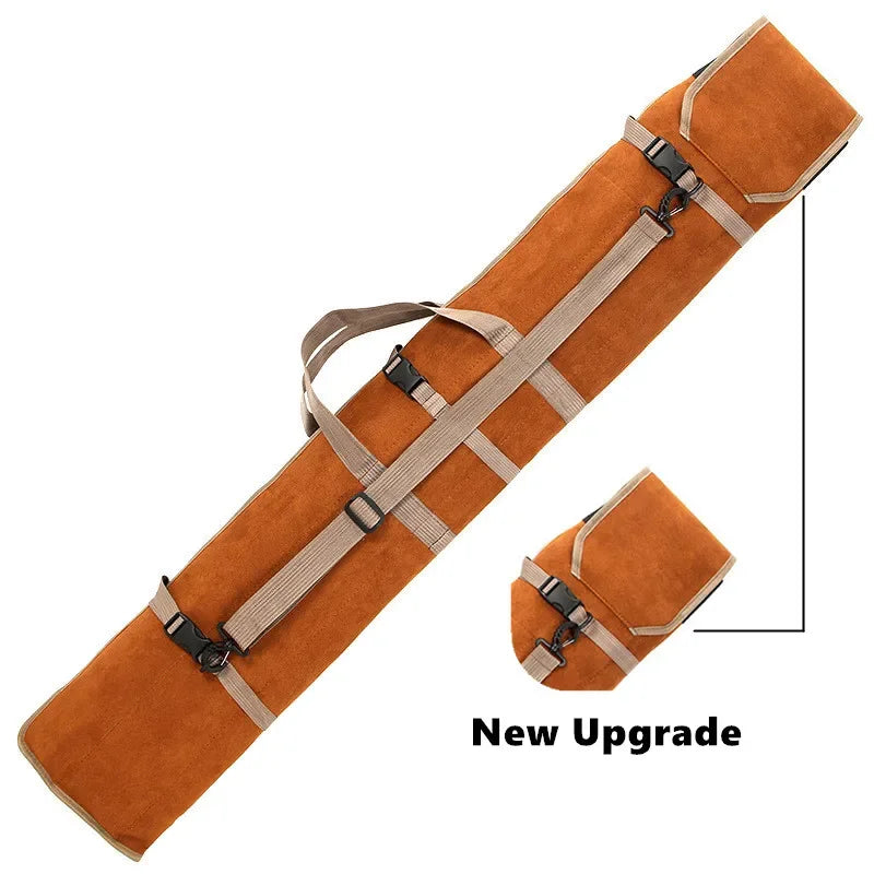120cm 130cm 150cm Canvas Fishing Bag Waterproof Fishing Rod Umbrella Tackle Gear Storage Case Portable Roll Up Shoulder Bags