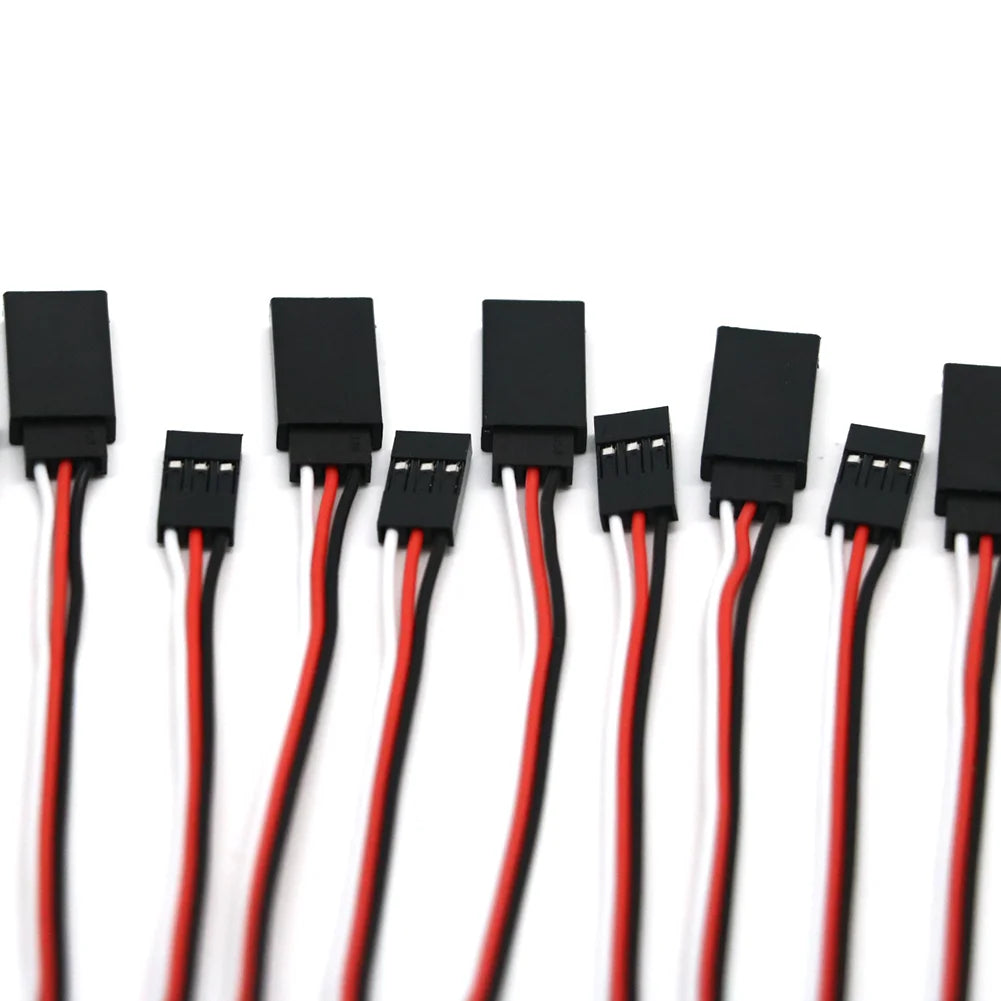 10pcs/lot 10cm 15CM 30CM 50CM 100CM RC Servo Extension Cord Cable Wire 150mm Lead JR Wholesale