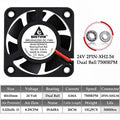 2Pcs Gdstime DC 24V 12V 5V 40mm x 40mm x 10mm 2-Pin Ball Bearing Computer PC Case Cooling Fan 4010