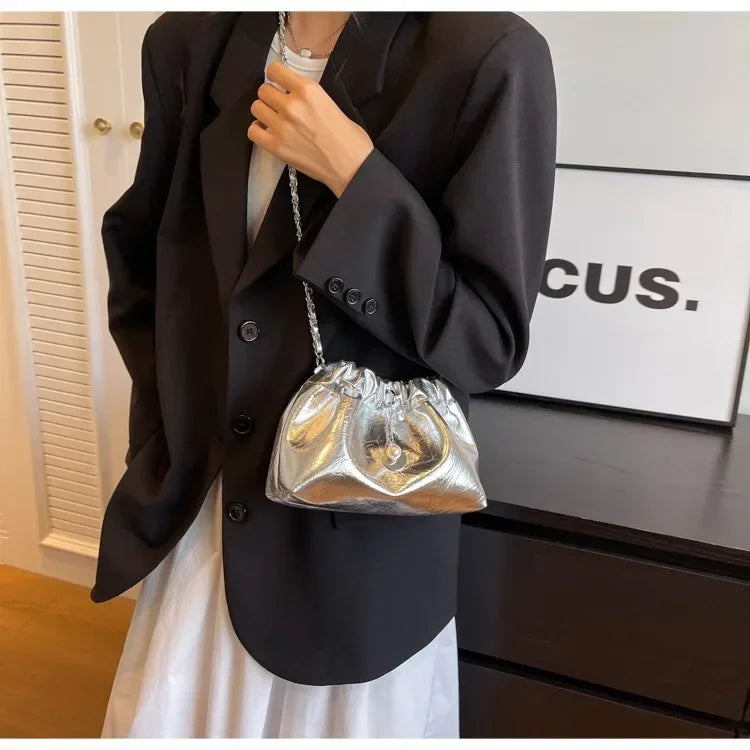 Women 2025 Y2K Millennium Bag  New High Sense Shoulder Bags Summer Chain Bag Fashion Bucket Bag Messenger Bags Purses Handbags