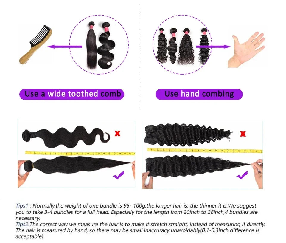 8-30" Body Wave Human Hair Bundles with Closure Frontal HD Transparent Lace Peruvian 100% Raw Virgin Human Hair Weave Extension