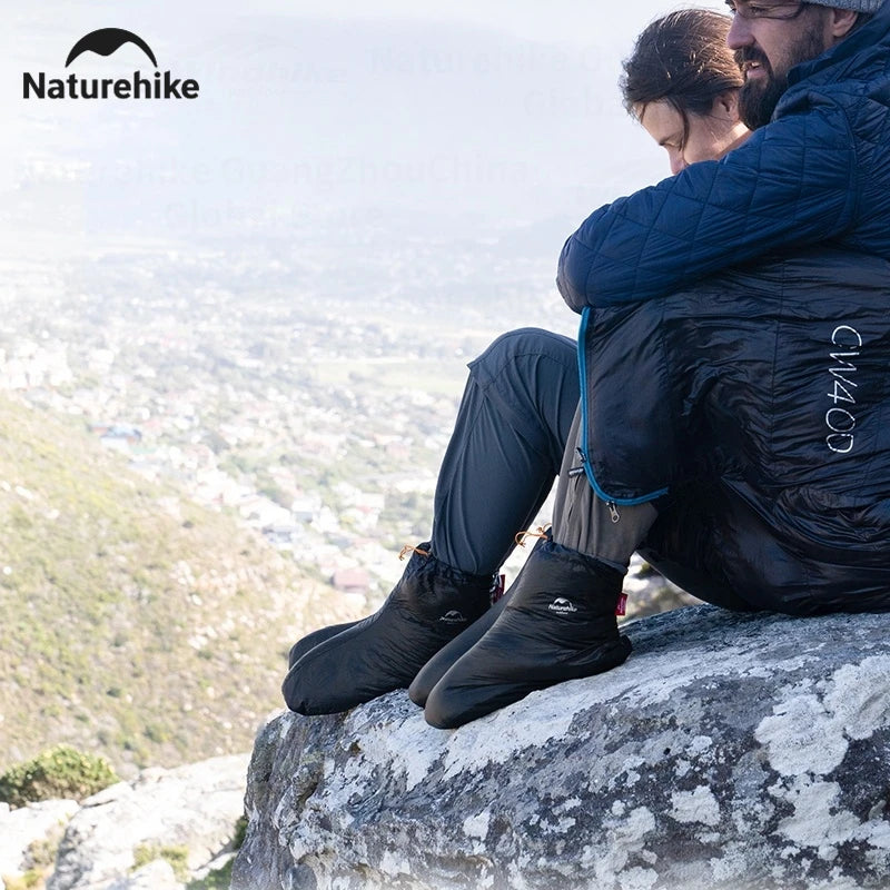 Naturehike Winter Warm Down Foot Outdoor Hiking Duck Down Shoes Cover Camping Travel 650FP Waterproof Ultralight Socks 0°C~-15°C