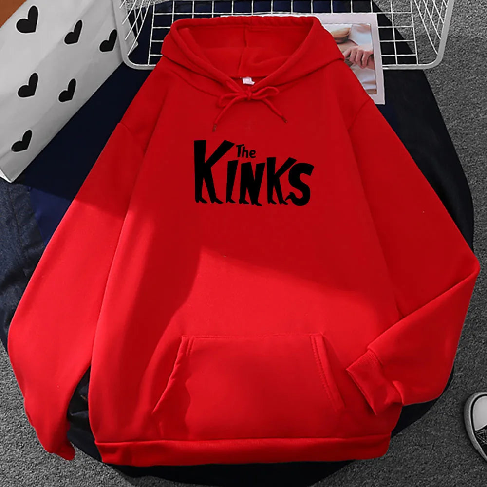 Hoodies The Kinks Band Graphic Sweatshirts Hip Hop Sudaderas Hombre Streetwear Casual Long Sleeve Unisex Pullovers Men Clothes