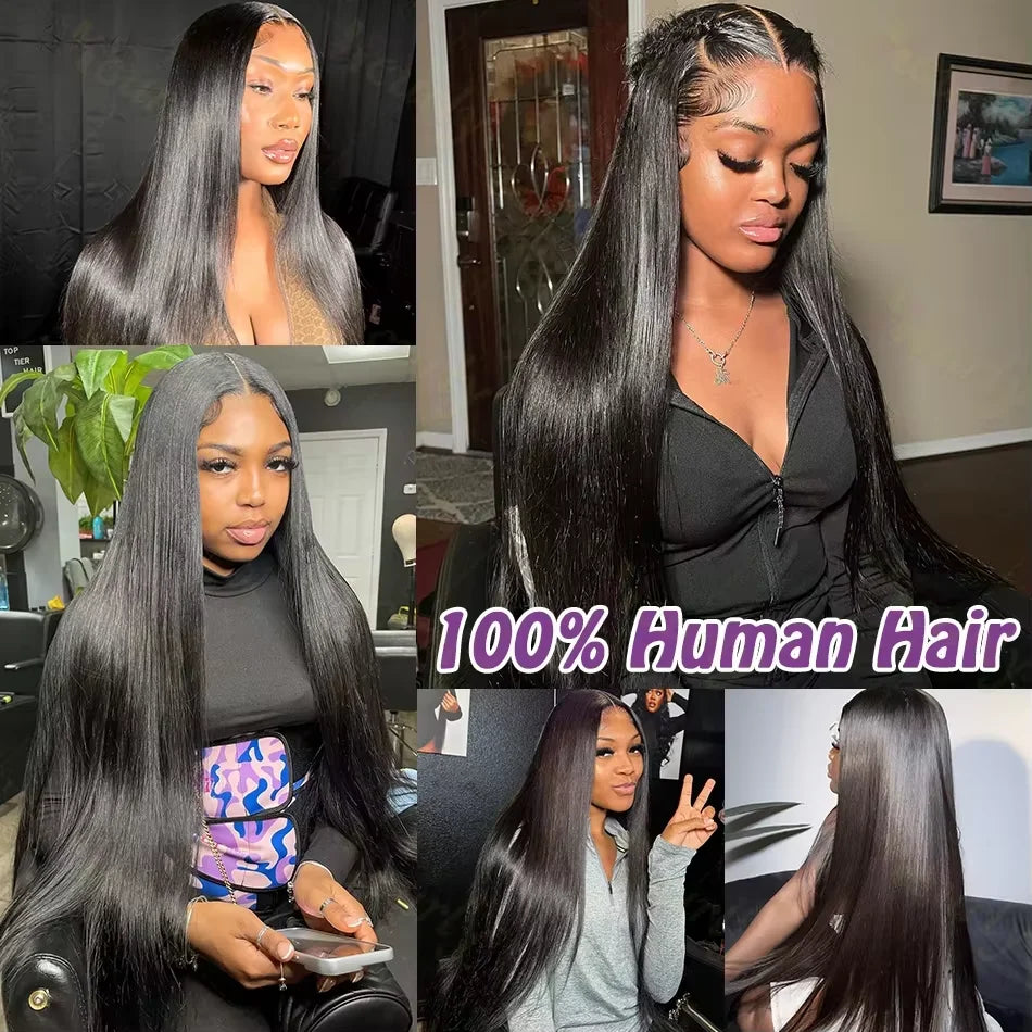 12A Bone Straight  Real Human Hair Bundles 30 40 Inch Raw Hair 4 5 Bundles Brazilian Hair Deals Weave Extensions For Black Women