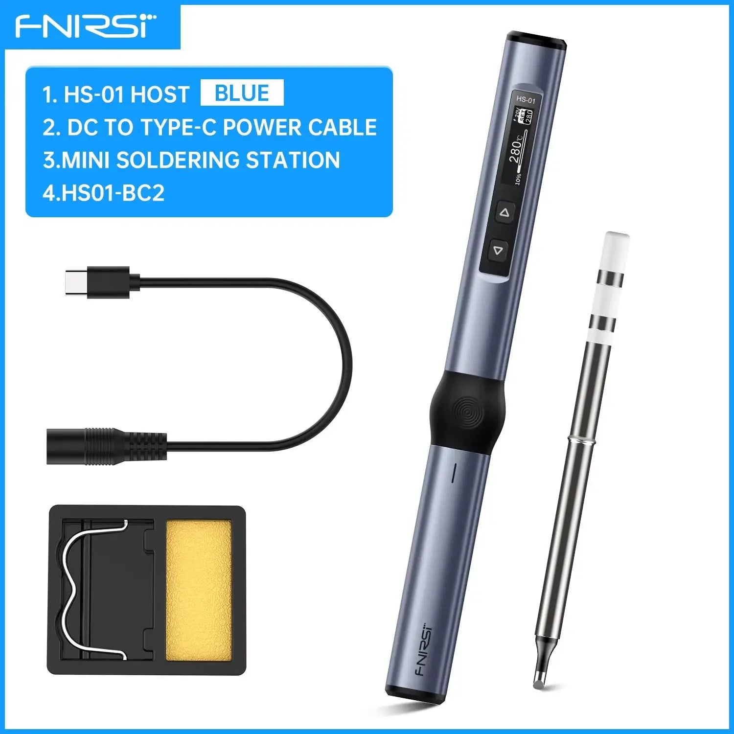HS-01 Smart Soldering Iron PD 65W Adjustable Constant Temperature Fast Heating Portable