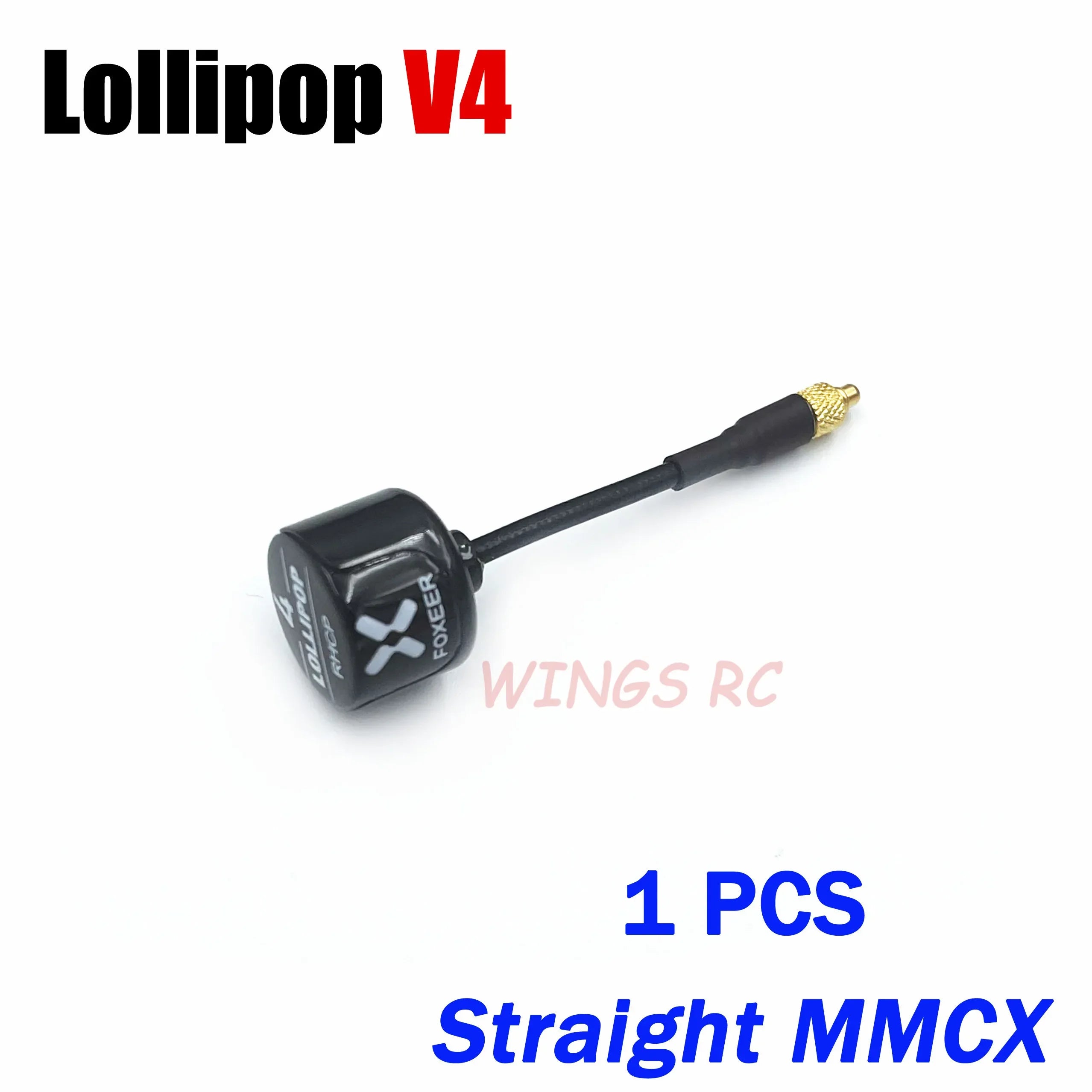 Foxeer Antenna Lollipop 4 V4 FPV Antenna 5.8G 2.6Dbi Stubby RHCP SMA RPSMA UFL Straight/Angle MMCX 7.2g For FPV RC Racing Drone