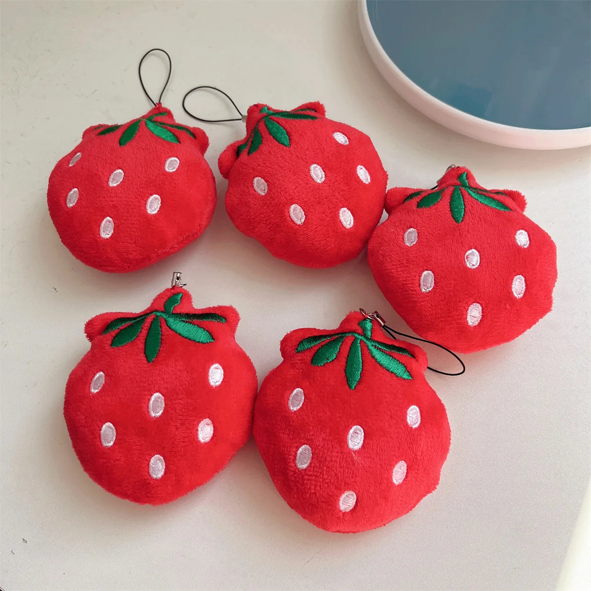 1-10pcs Cartoon Plush Banana Keychain on Backpack Hairy Kawaii Banana Pendant for Women Men Kid Toy Doll Key Chain Bag Car