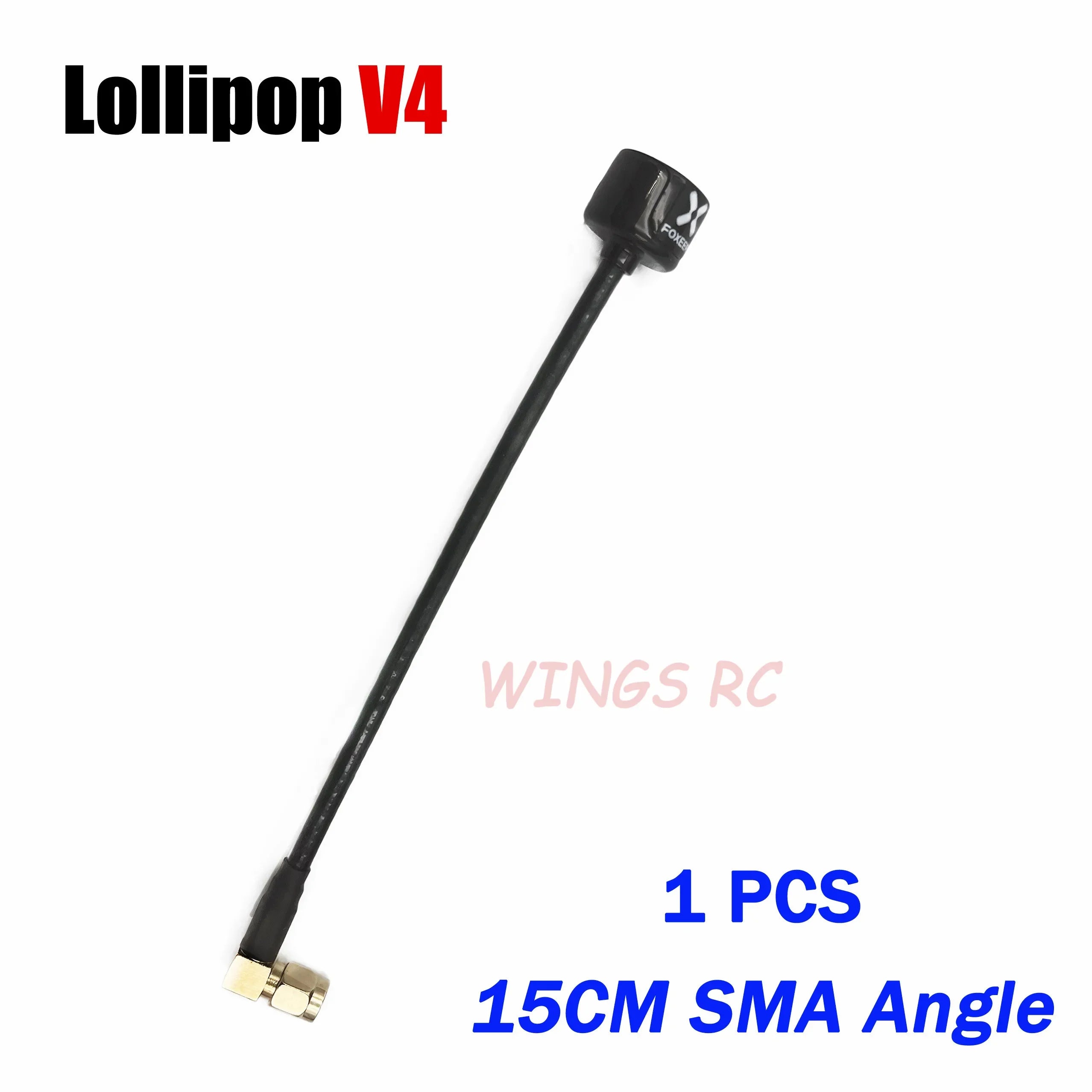 Foxeer Antenna Lollipop 4 V4 FPV Antenna 5.8G 2.6Dbi Stubby RHCP SMA RPSMA UFL Straight/Angle MMCX 7.2g For FPV RC Racing Drone