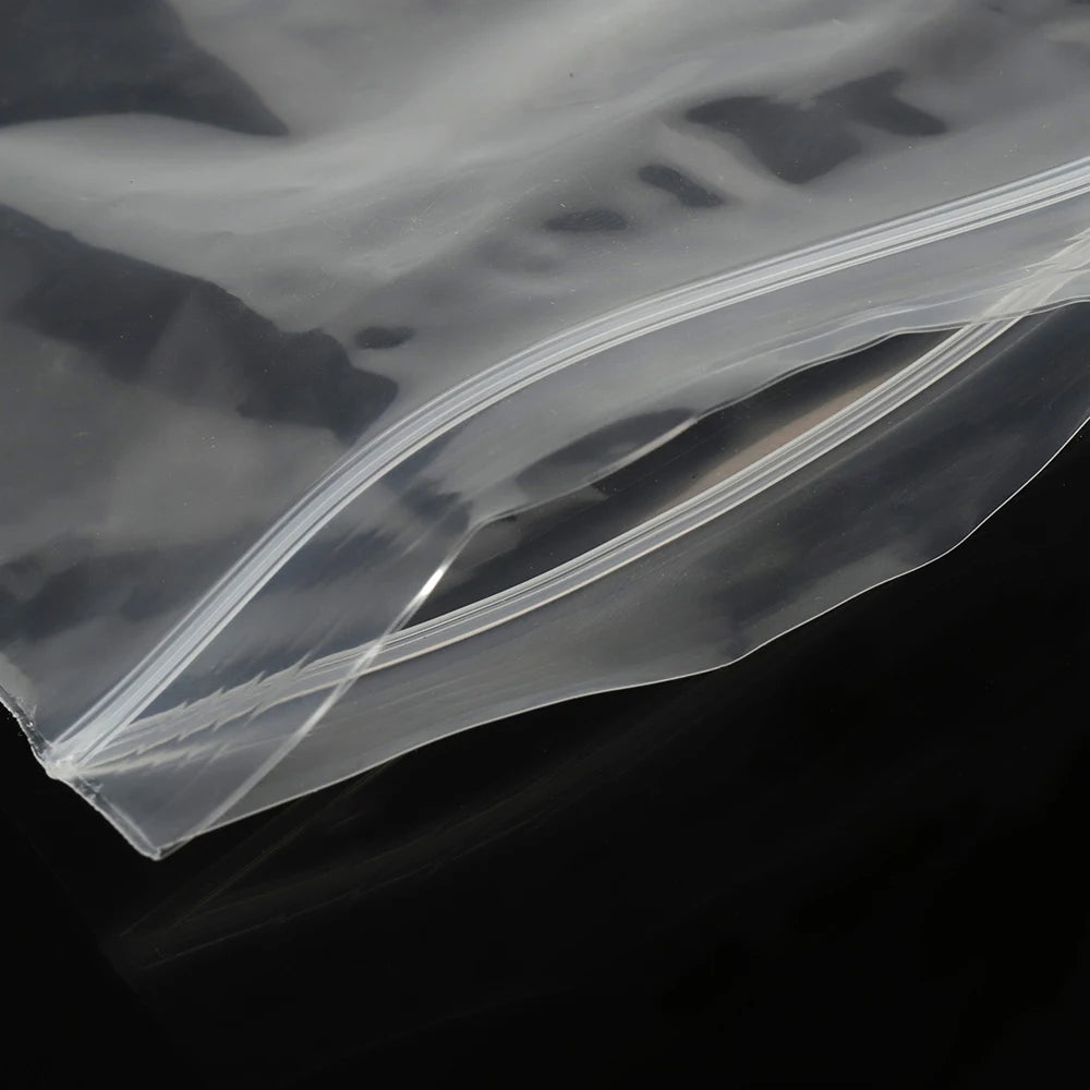 100pcs Transparent Self Sealing Zip Zipper Lock Plastic Bags 4*6/5*7/6*8/7*10cm Clear Ziplock Bags for Jewelry Packaging Bag