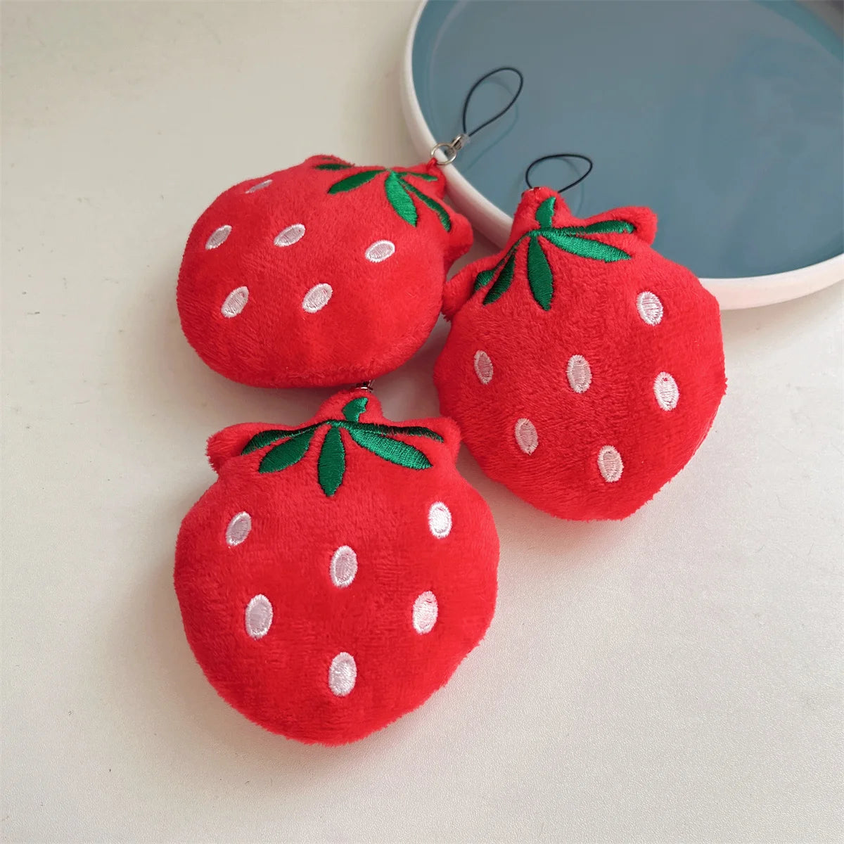 1-10pcs Cartoon Plush Banana Keychain on Backpack Hairy Kawaii Banana Pendant for Women Men Kid Toy Doll Key Chain Bag Car